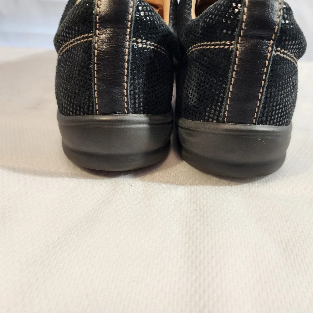 Finn Comfort Soho Sneakers Womens EU 38 US 7 Black Minipoint‎ Nappa Leather Shoe